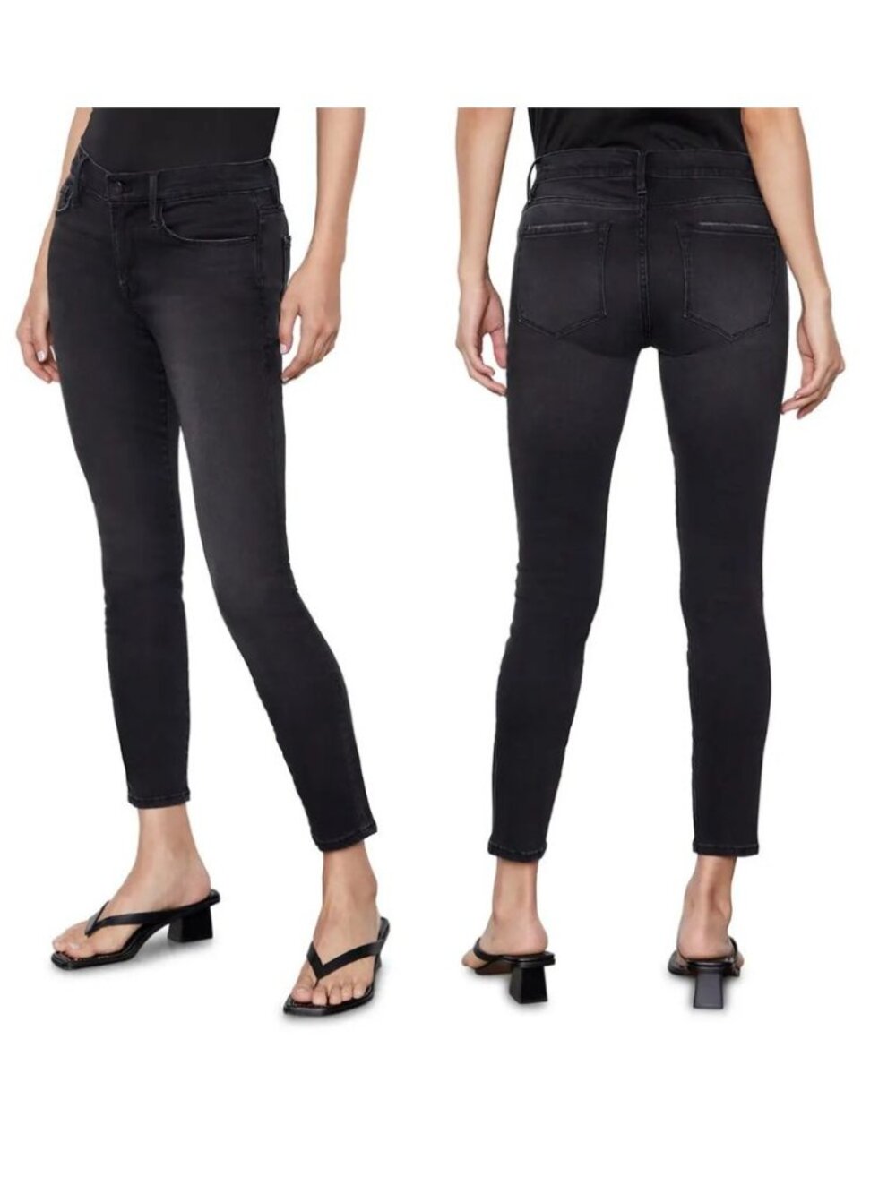 Frame Denim - Le High Skinny Ankle Jeans LHSK710 | Condor Gray | Size 28